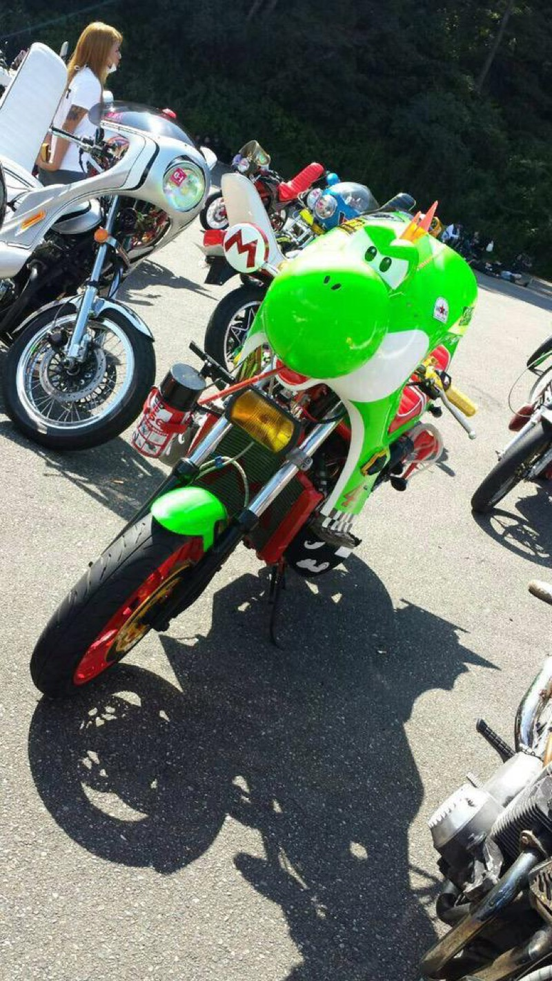 Illustration for article titled Yoshi Turned into a Custom Motorcycle